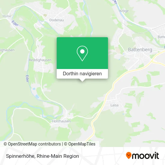 Spinnerhöhe Karte