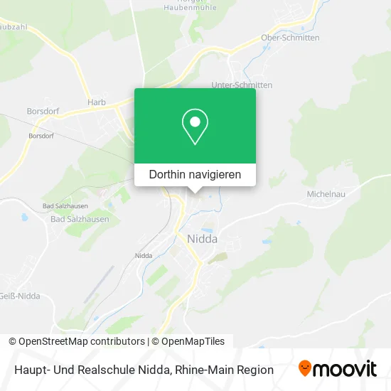 Haupt- Und Realschule Nidda Karte