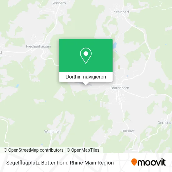 Segelflugplatz Bottenhorn Karte