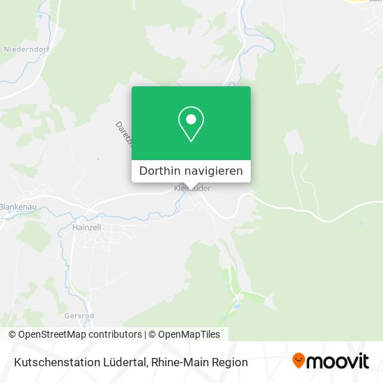 Kutschenstation Lüdertal Karte