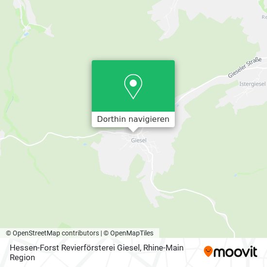 Hessen-Forst Revierförsterei Giesel Karte