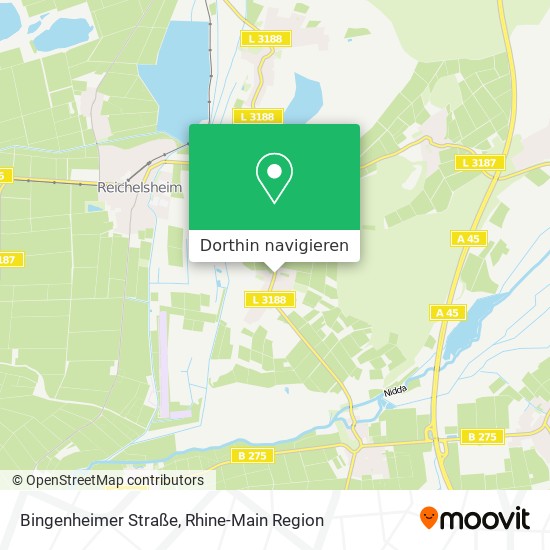 Bingenheimer Straße Karte