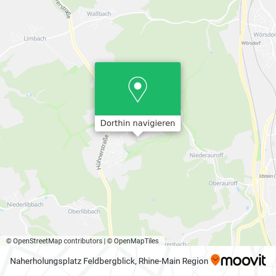 Naherholungsplatz Feldbergblick Karte