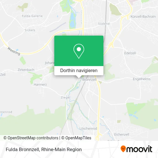 Fulda Bronnzell Karte