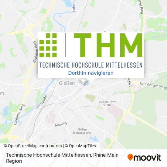 Technische Hochschule Mittelhessen Karte