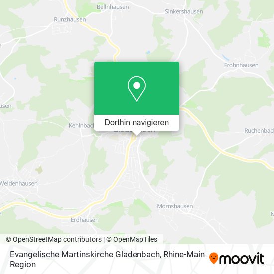 Evangelische Martinskirche Gladenbach Karte