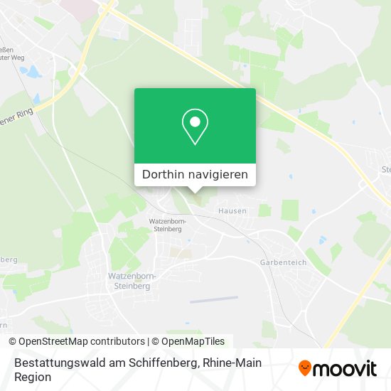 Bestattungswald am Schiffenberg Karte