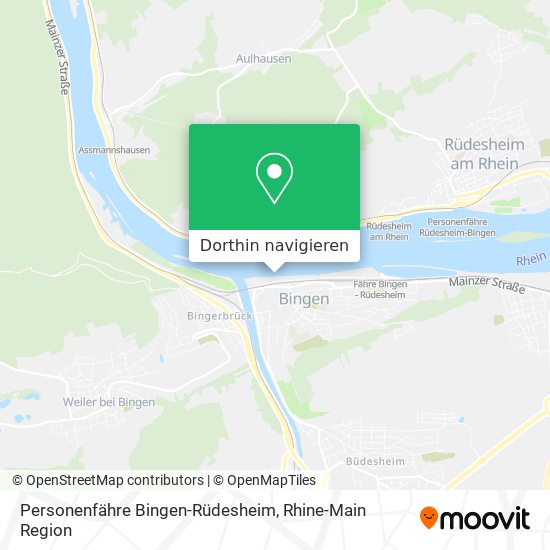 Personenfähre Bingen-Rüdesheim Karte