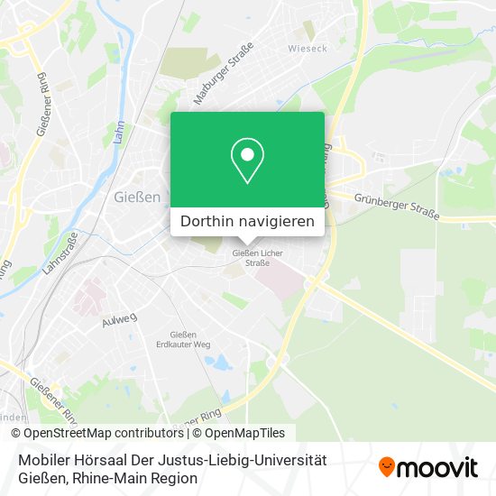 Mobiler Hörsaal Der Justus-Liebig-Universität Gießen Karte