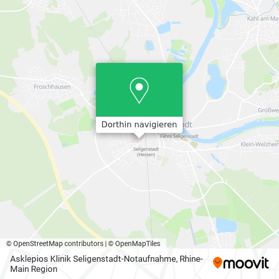 Asklepios Klinik Seligenstadt-Notaufnahme Karte