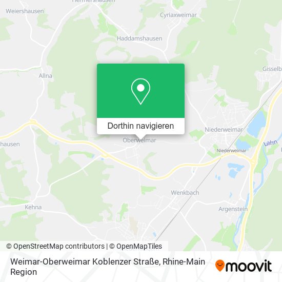 Weimar-Oberweimar Koblenzer Straße Karte