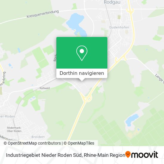 Industriegebiet Nieder Roden Süd Karte