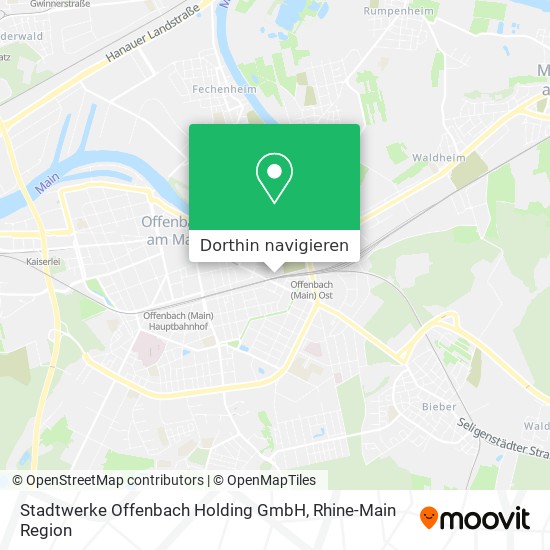Stadtwerke Offenbach Holding GmbH Karte