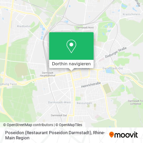 Poseidon (Restaurant Poseidon Darmstadt) Karte