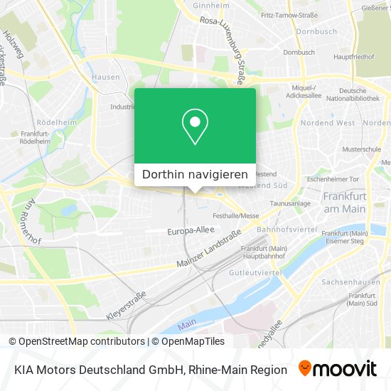 KIA Motors Deutschland GmbH Karte