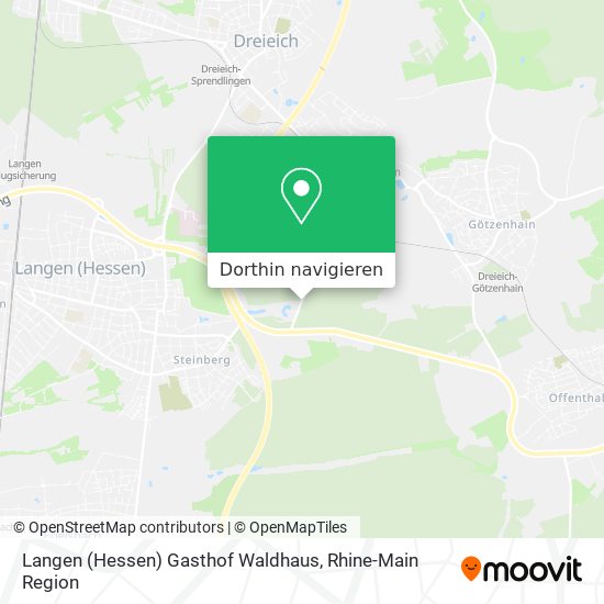 Langen (Hessen) Gasthof Waldhaus Karte