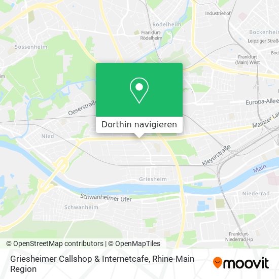 Griesheimer Callshop & Internetcafe Karte