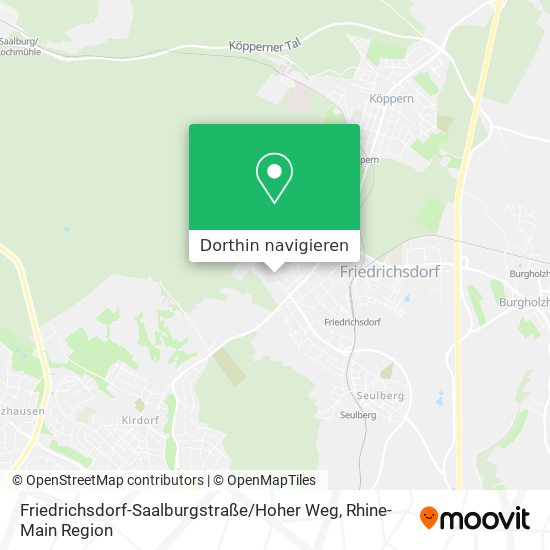 Friedrichsdorf-Saalburgstraße / Hoher Weg Karte