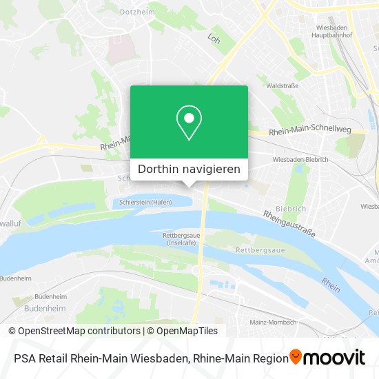 PSA Retail Rhein-Main Wiesbaden Karte