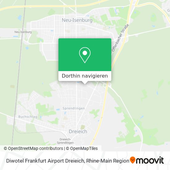 Diwotel Frankfurt Airport Dreieich Karte