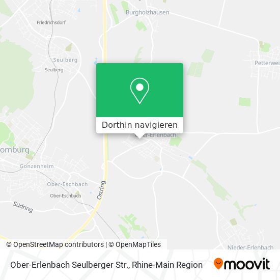 Ober-Erlenbach Seulberger Str. Karte