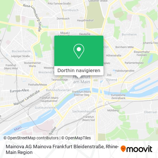 Mainova AG Mainova Frankfurt Bleidenstraße Karte