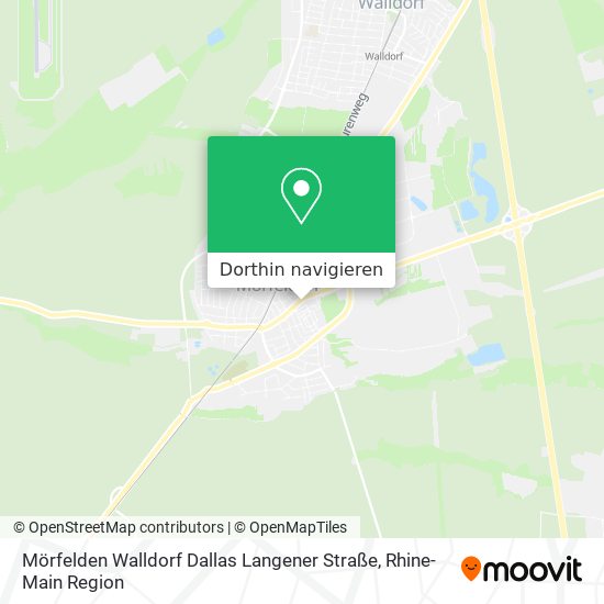 Mörfelden Walldorf Dallas Langener Straße Karte