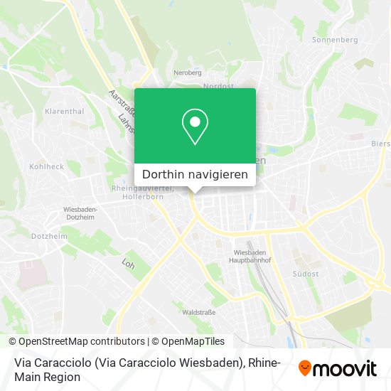 Via Caracciolo (Via Caracciolo Wiesbaden) Karte