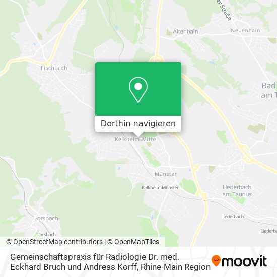 Gemeinschaftspraxis für Radiologie Dr. med. Eckhard Bruch und Andreas Korff Karte