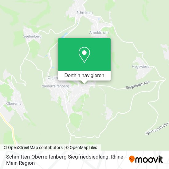 Schmitten-Oberreifenberg Siegfriedsiedlung Karte