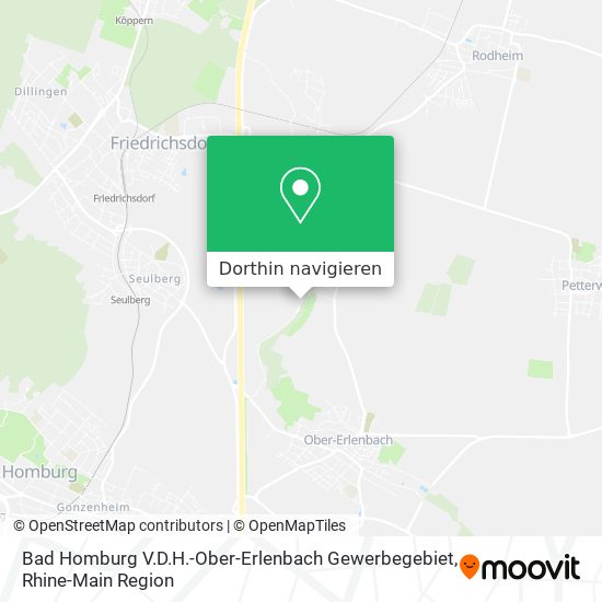 Bad Homburg V.D.H.-Ober-Erlenbach Gewerbegebiet Karte