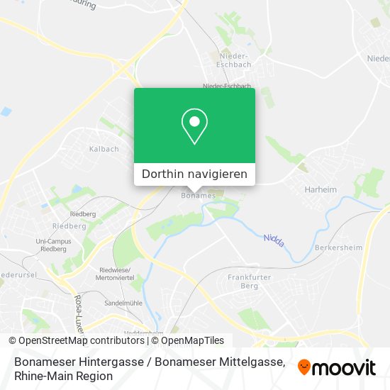 Bonameser Hintergasse / Bonameser Mittelgasse Karte