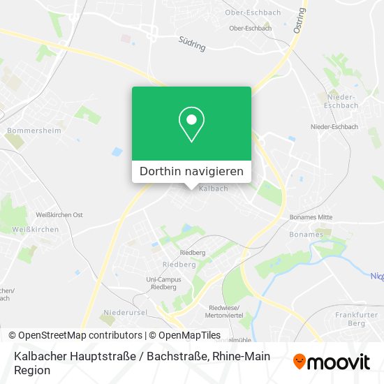 Kalbacher Hauptstraße / Bachstraße Karte