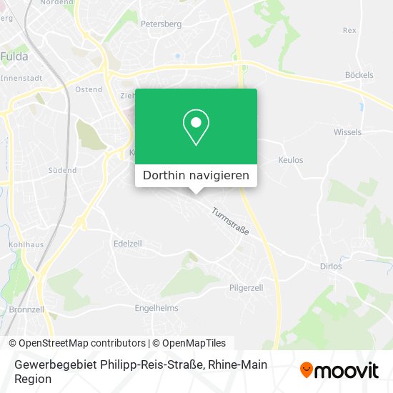 Gewerbegebiet Philipp-Reis-Straße Karte