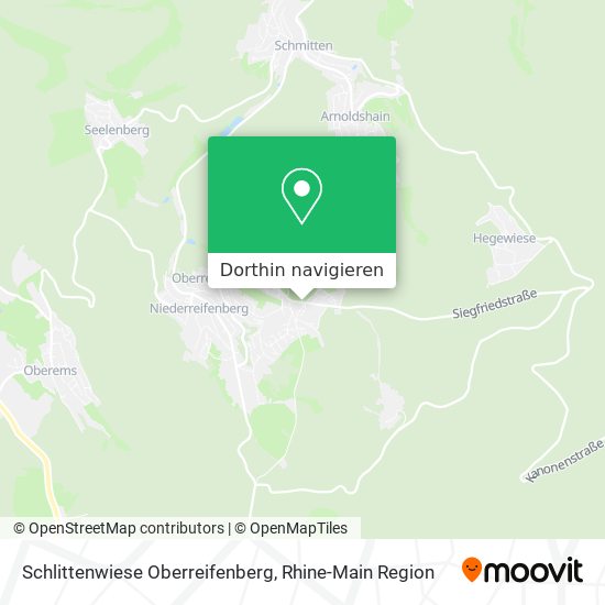 Schlittenwiese Oberreifenberg Karte