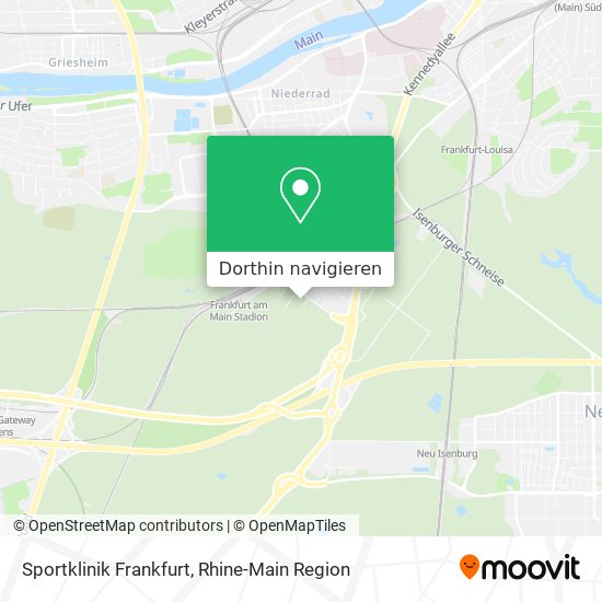 Sportklinik Frankfurt Karte