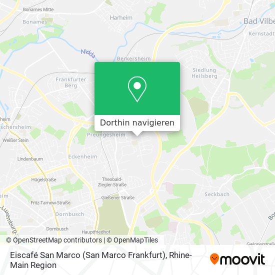 Eiscafé San Marco (San Marco Frankfurt) Karte