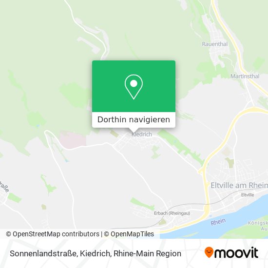 Sonnenlandstraße, Kiedrich Karte