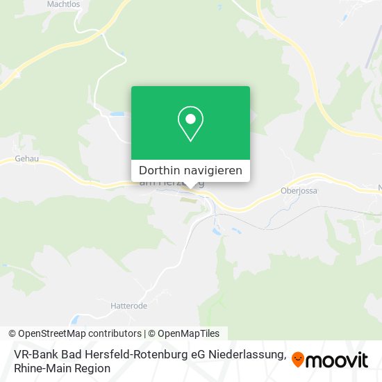 VR-Bank Bad Hersfeld-Rotenburg eG Niederlassung Karte
