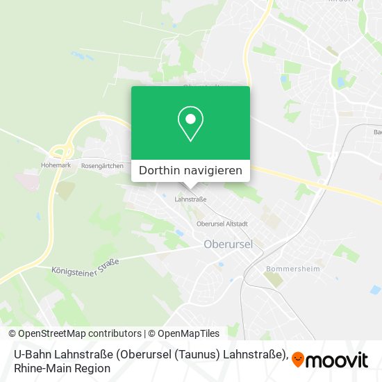 U-Bahn Lahnstraße (Oberursel (Taunus) Lahnstraße) Karte