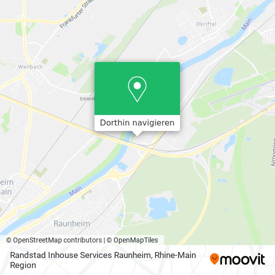Randstad Inhouse Services Raunheim Karte