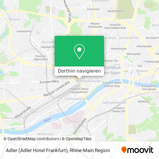 Adler (Adler Hotel Frankfurt) Karte