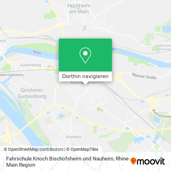 Fahrschule Knoch Bischofsheim und Nauheim Karte