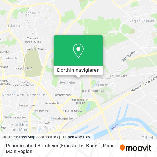 Panoramabad Bornheim (Frankfurter Bäder) Karte