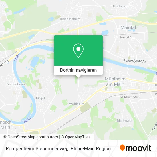 Rumpenheim Biebernseeweg Karte