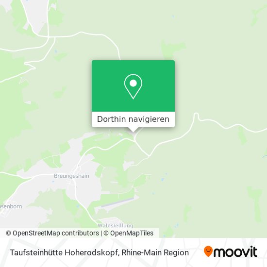 Taufsteinhütte Hoherodskopf Karte