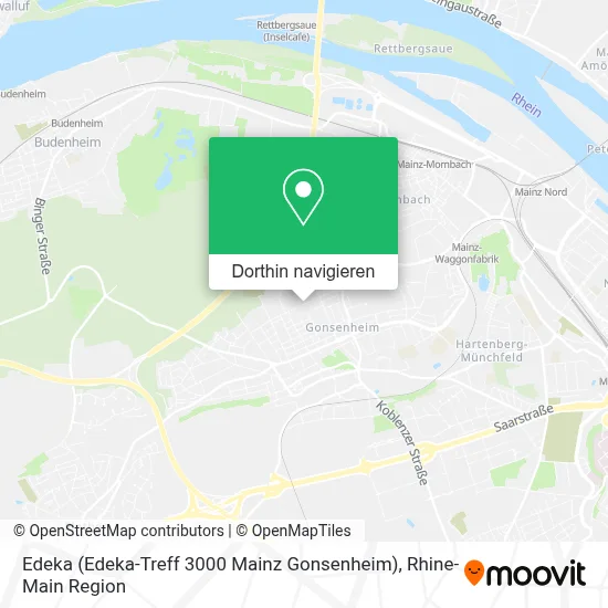 Edeka (Edeka-Treff 3000 Mainz Gonsenheim) Karte