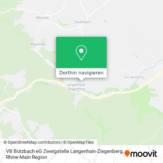 VB Butzbach eG Zweigstelle Langenhain-Ziegenberg Karte
