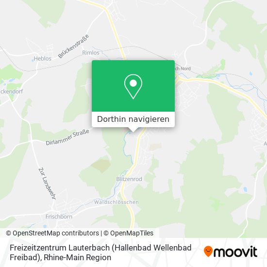 Freizeitzentrum Lauterbach (Hallenbad Wellenbad Freibad) Karte