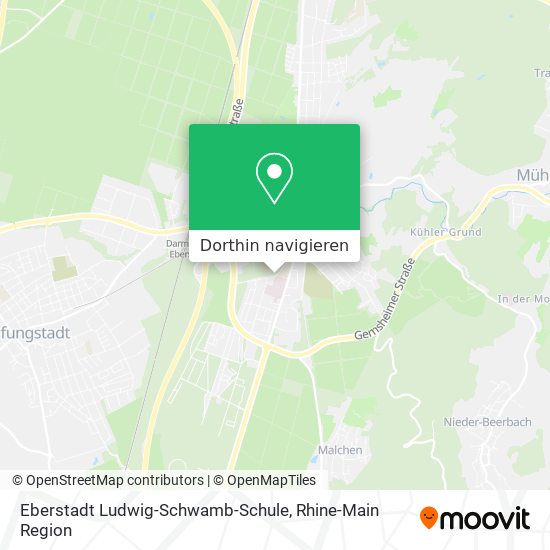 Eberstadt Ludwig-Schwamb-Schule Karte
